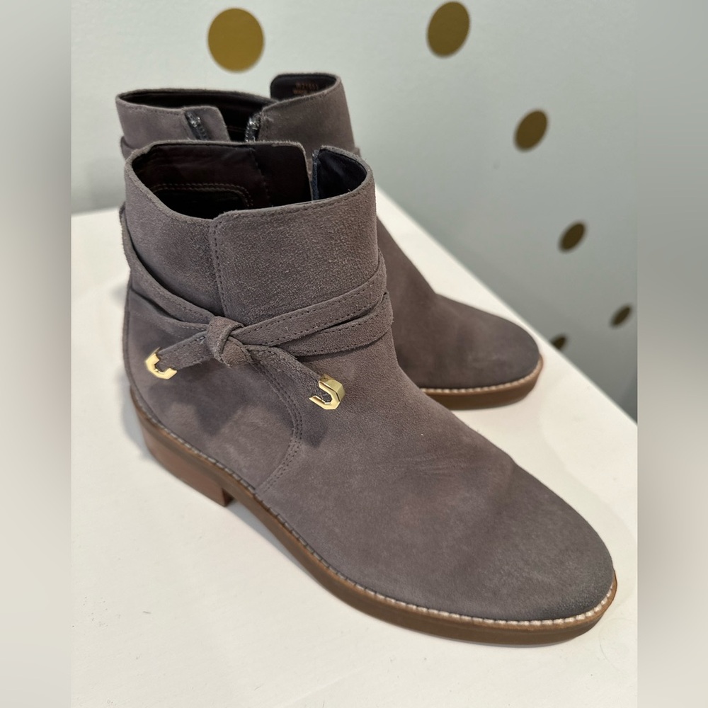 Cole Haan boots gray suede